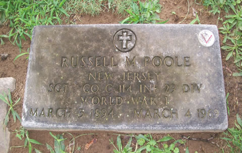 Russel Poole Grave Marker